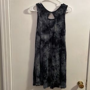 Gray tie dye dress